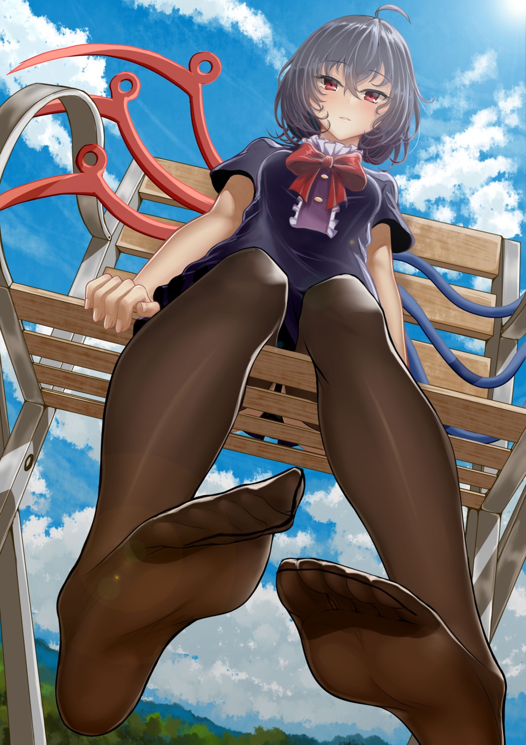 c.rabbit feet houjuu_nue pantyhose touhou wings