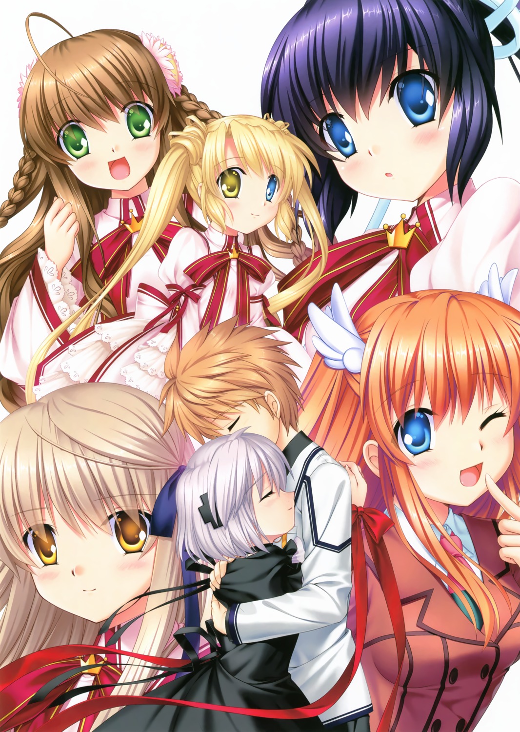 dress gothic_lolita heterochromia hinoue_itaru kagari_(rewrite) kanbe_kotori key konohana_lucia lolita_fashion nakatsu_shizuru ootori_chihaya rewrite seifuku senri_akane tennouji_kotarou