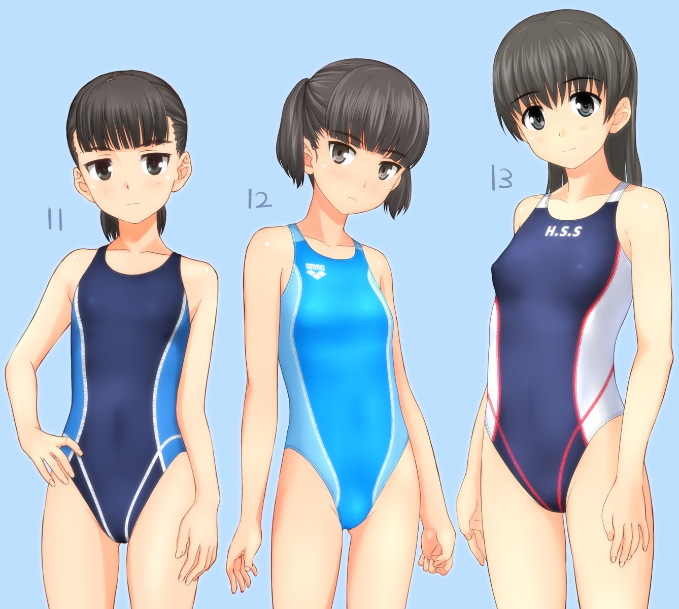 cameltoe erect_nipples loli swimsuits takafumi