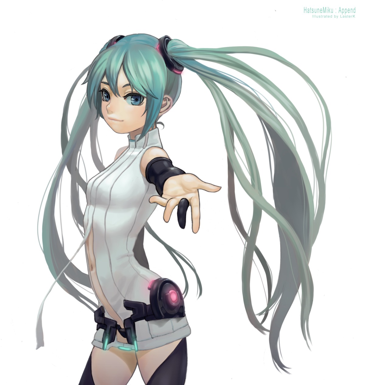 hatsune_miku lasterk thighhighs vocaloid vocaloid_append