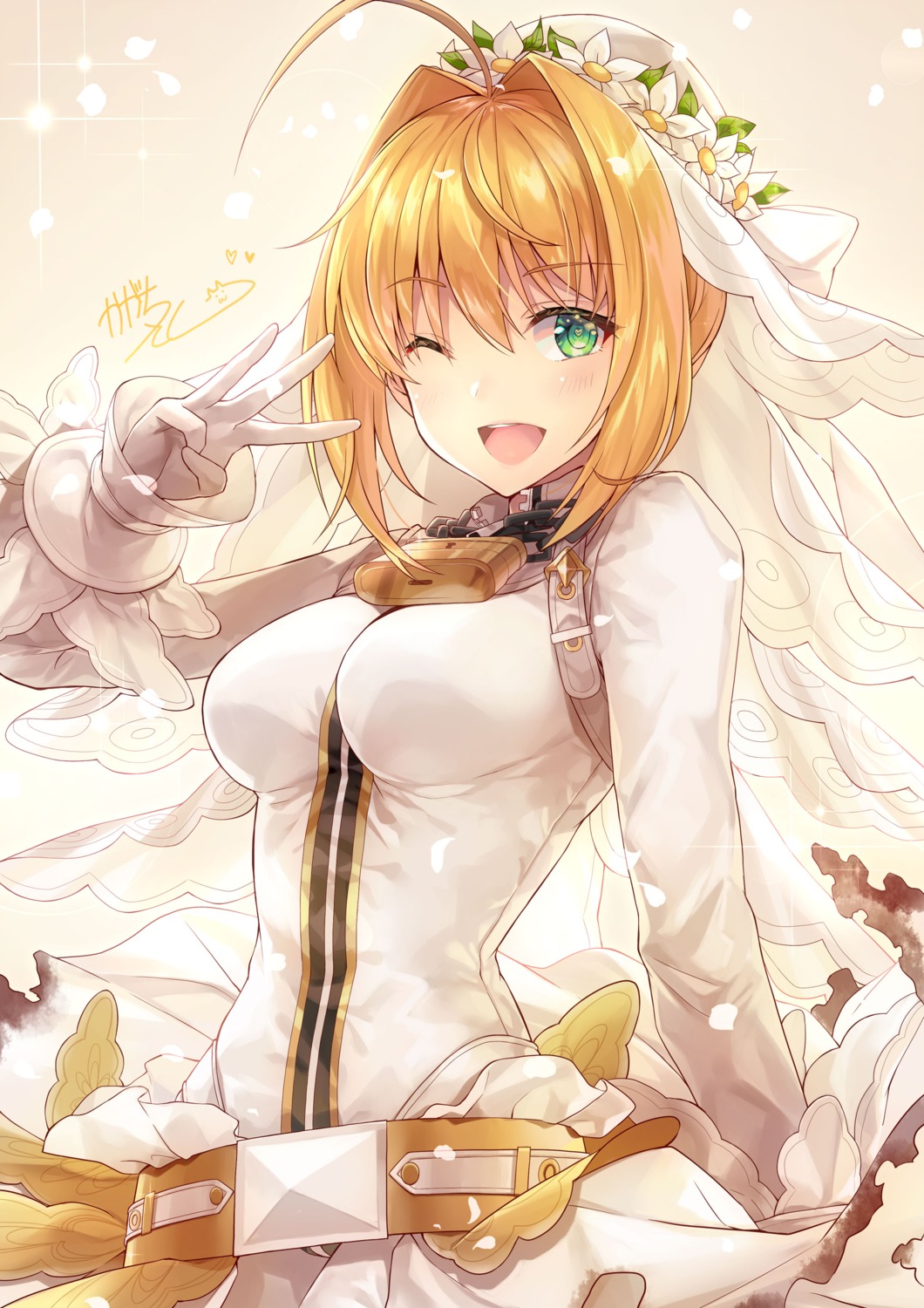 fate/grand_order kagachi_saku saber_bride saber_extra