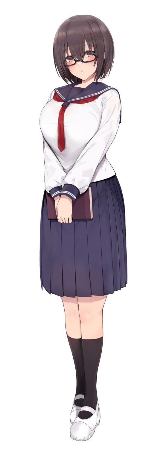 blue_gk megane seifuku