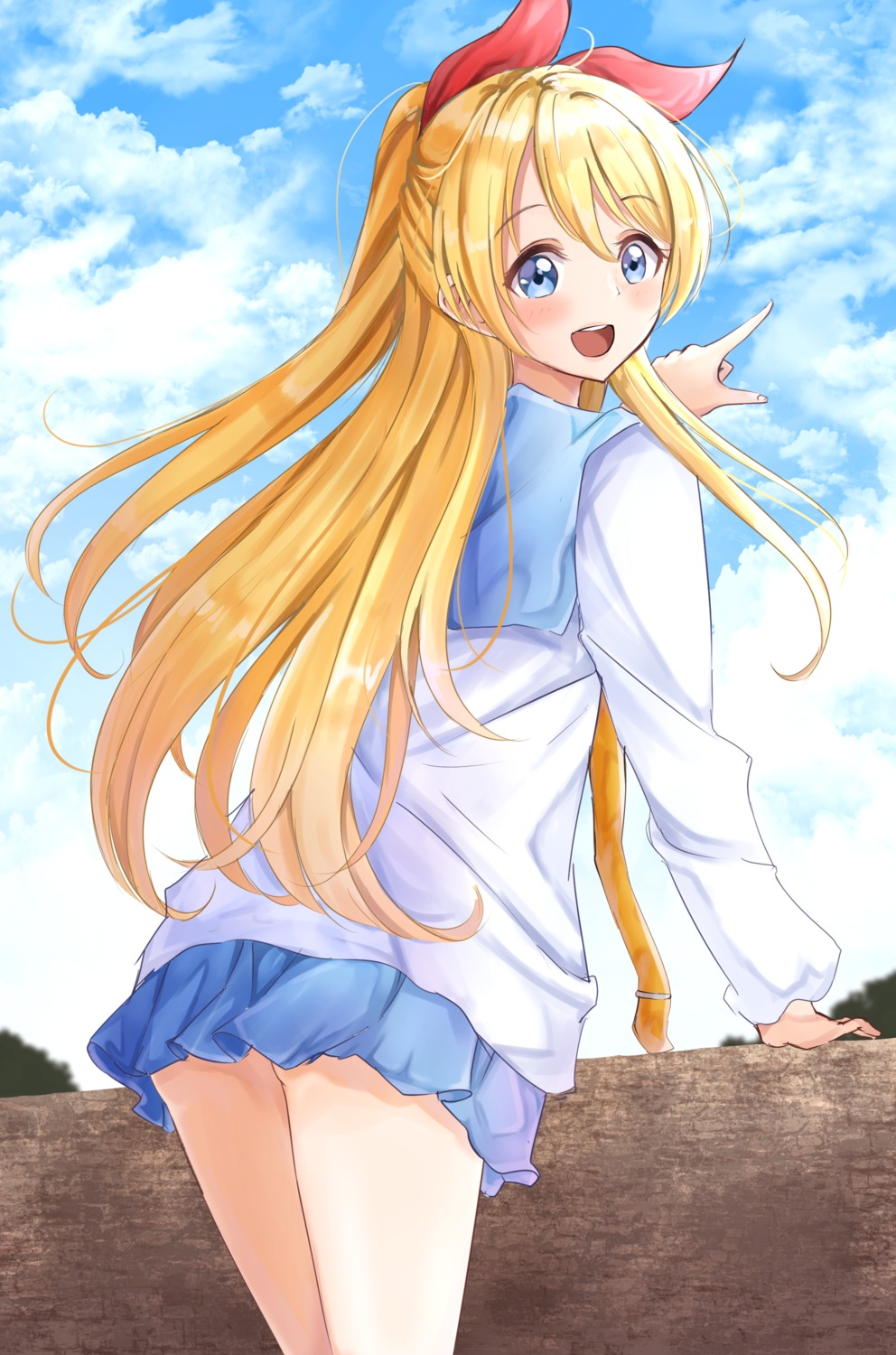 kirisaki_chitoge nisekoi seifuku sin_(sin52y) skirt_lift