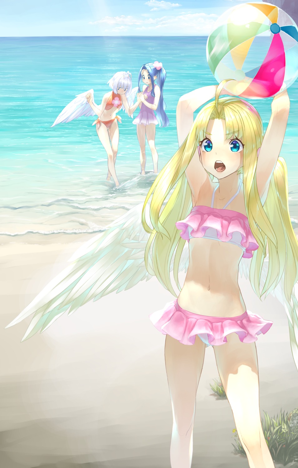 bikini firo fitoria kawarage melty_q._melromarc swimsuits tate_no_yuusha_no_nariagari wet wings