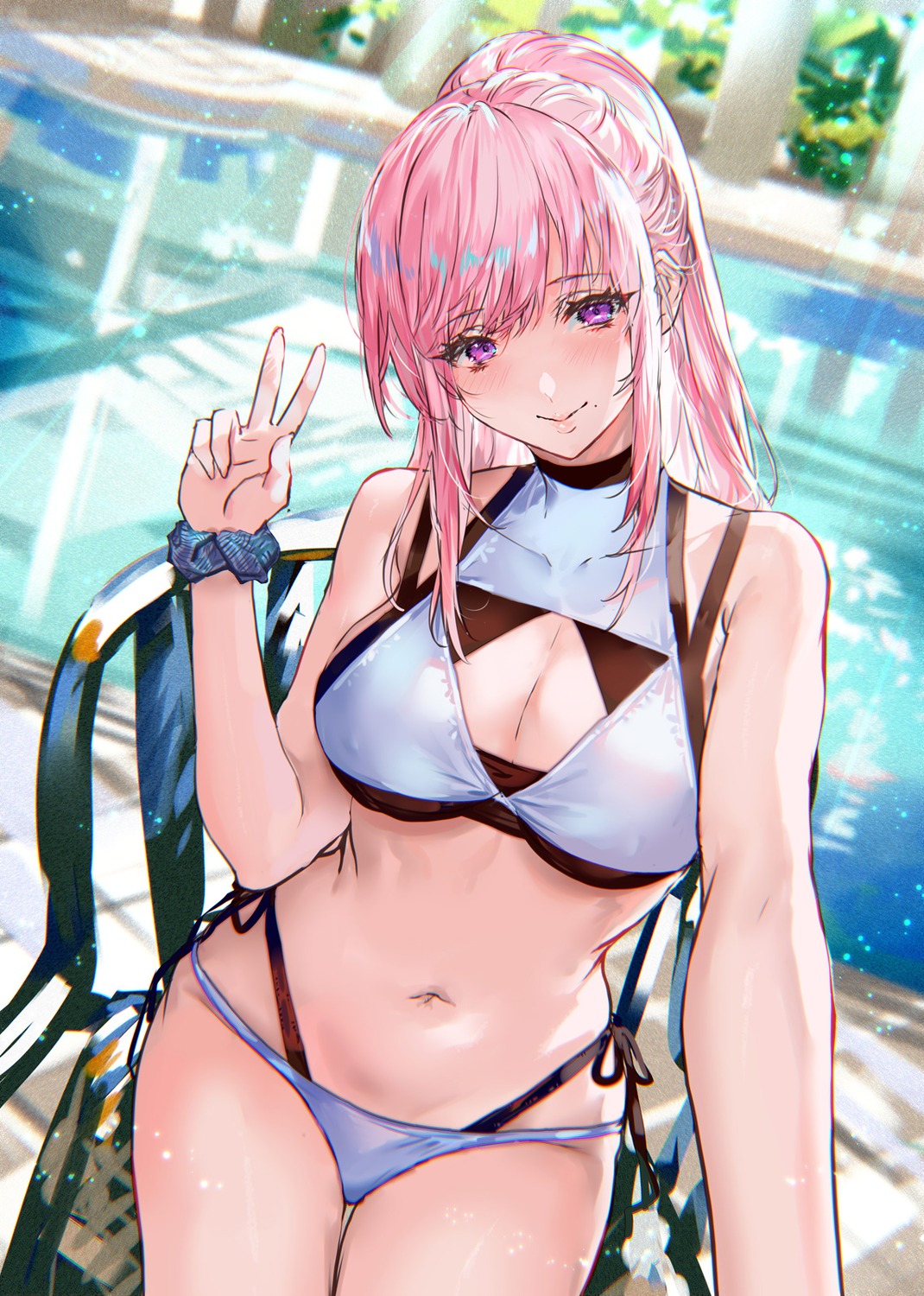 bikini cleavage ranou swimsuits