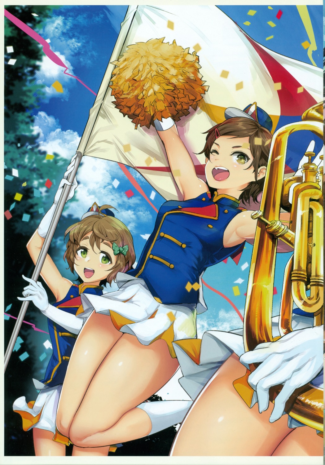 cheerleader hibike!_euphonium katou_hazuki_(hibike!_euphonium) kawashima_sapphire nakasone_haiji screening