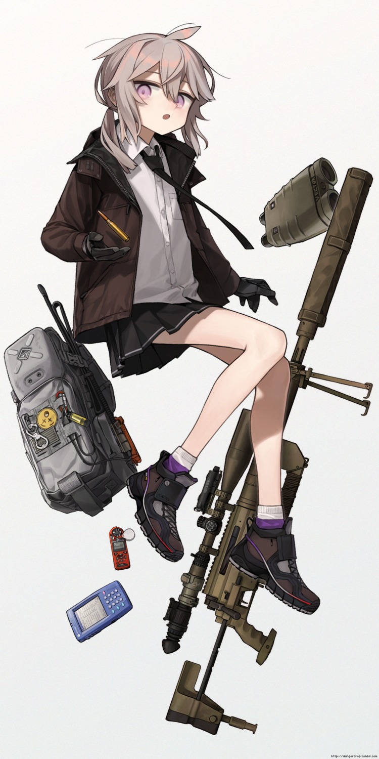 astg girls_frontline gun m200_(girls_frontline) seifuku skirt_lift