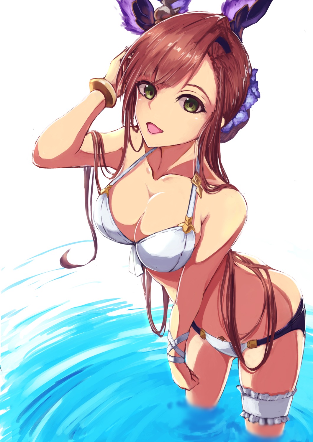 bikini garter granblue_fantasy matsukan_(dug_pile) song_(granblue_fantasy) swimsuits wet