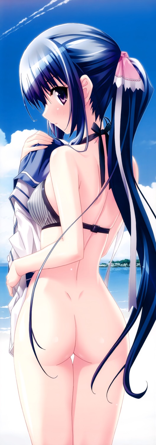 arisugawa_eri ass bikini bottomless erect_nipples haikuo-soft hitonatsuno stick_poster swimsuits tagme