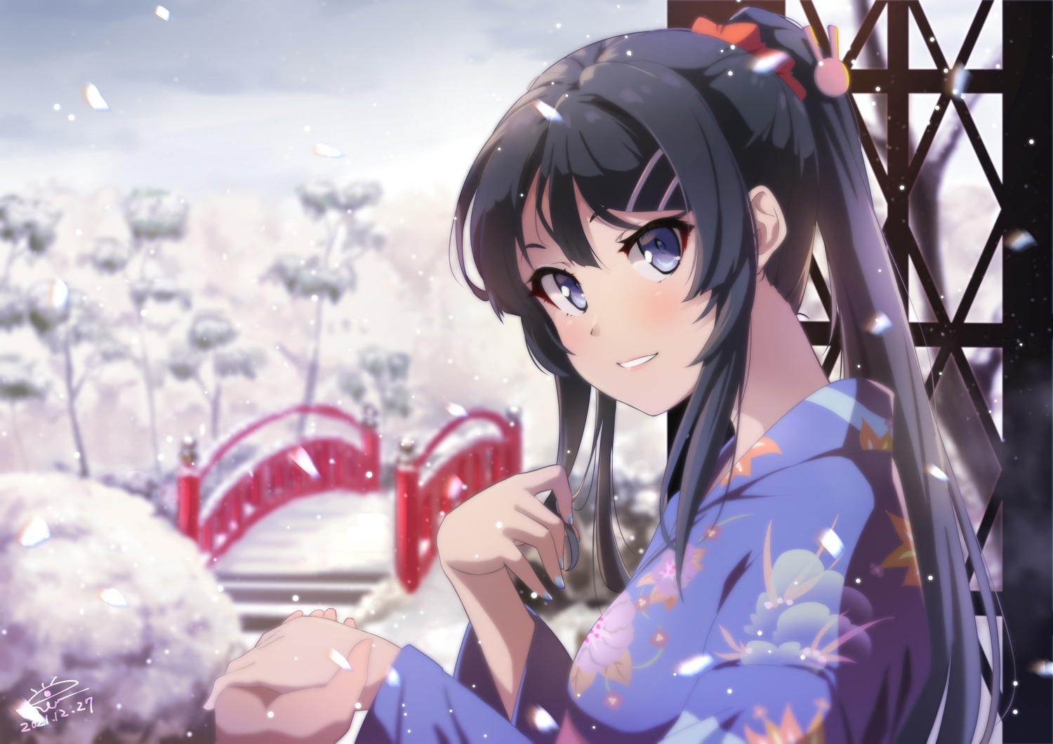 raiz_art_works sakurajima_mai seishun_buta_yarou yukata