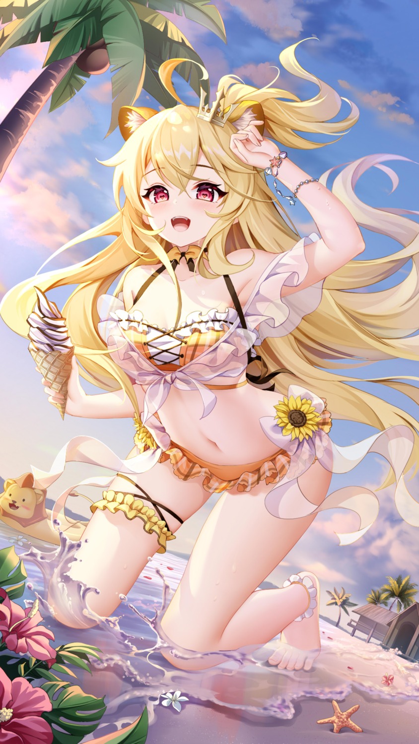 animal_ears bikini garter swimsuits yue_xiao_e