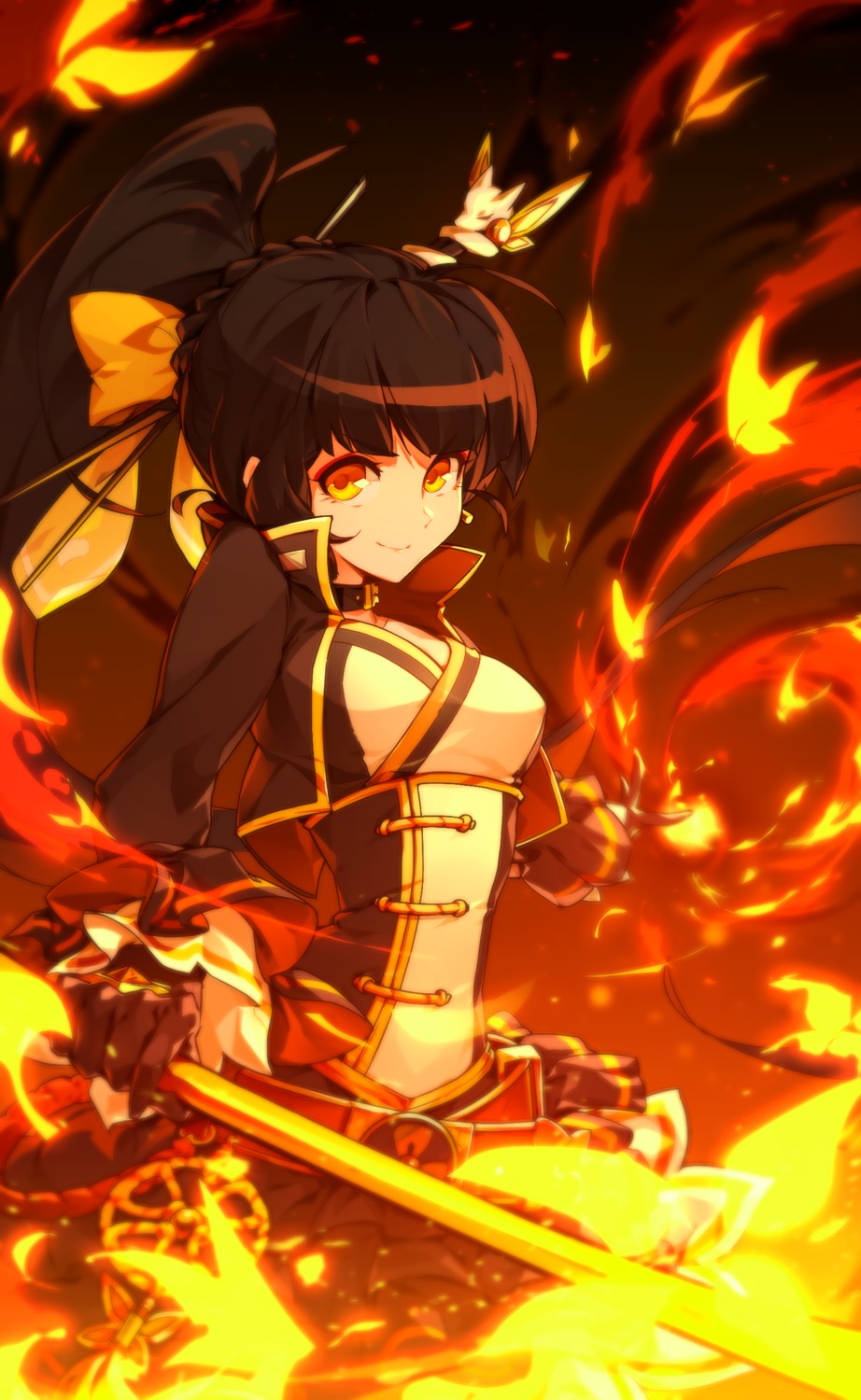 ara_haan cleavage elsword hwansang weapon