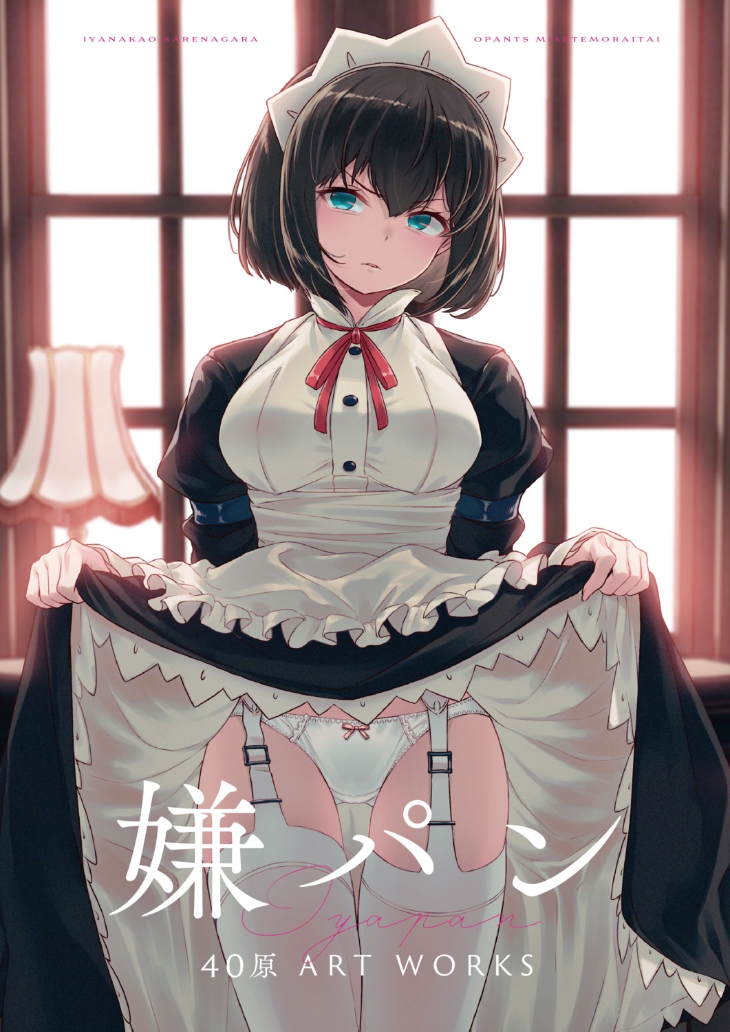 40hara maid pantsu skirt_lift stockings thighhighs