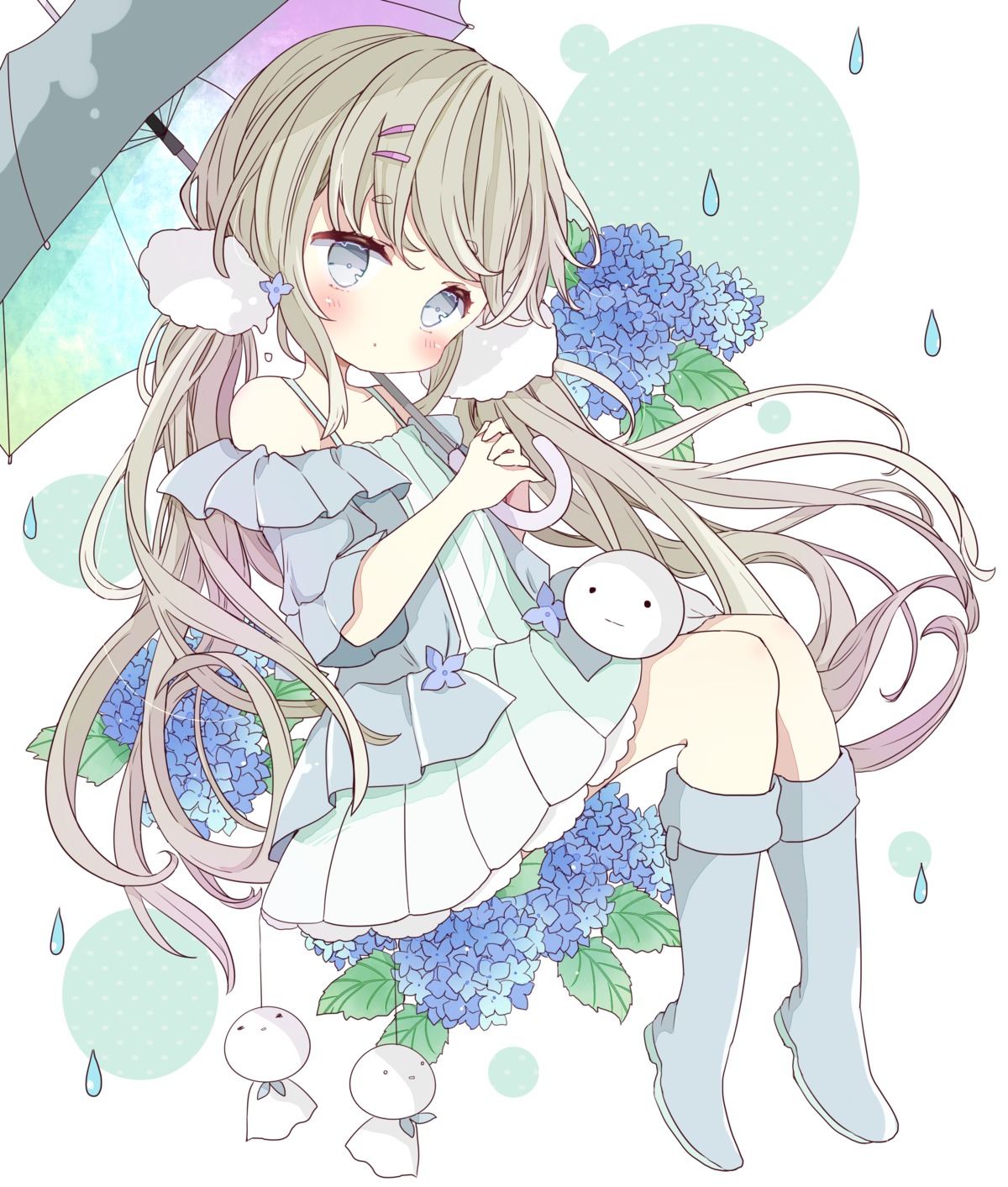 skirt_lift tsukiyo_(skymint) umbrella