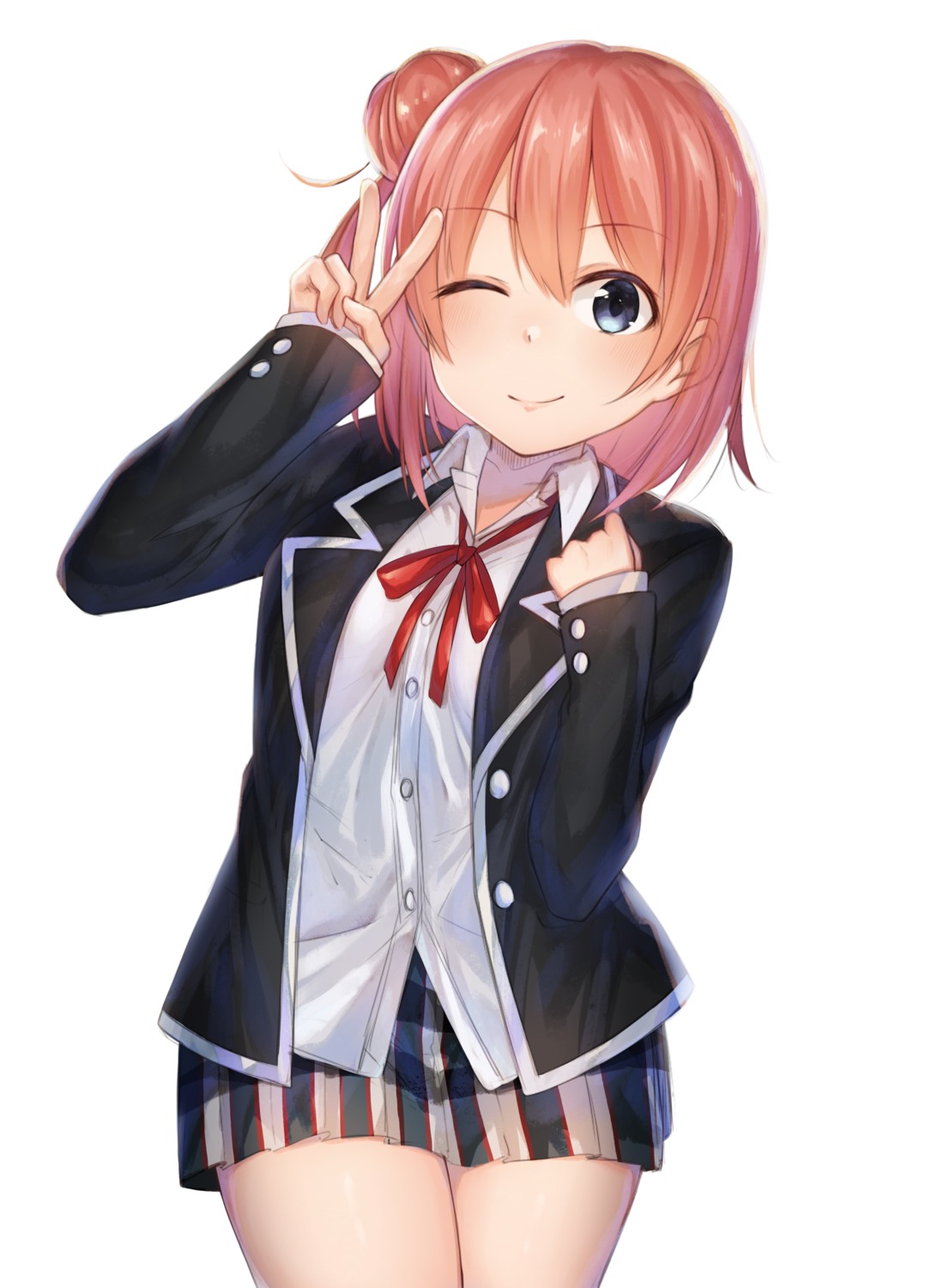 akky_(akimi1127) seifuku yahari_ore_no_seishun_lovecome_wa_machigatteiru. yuigahama_yui