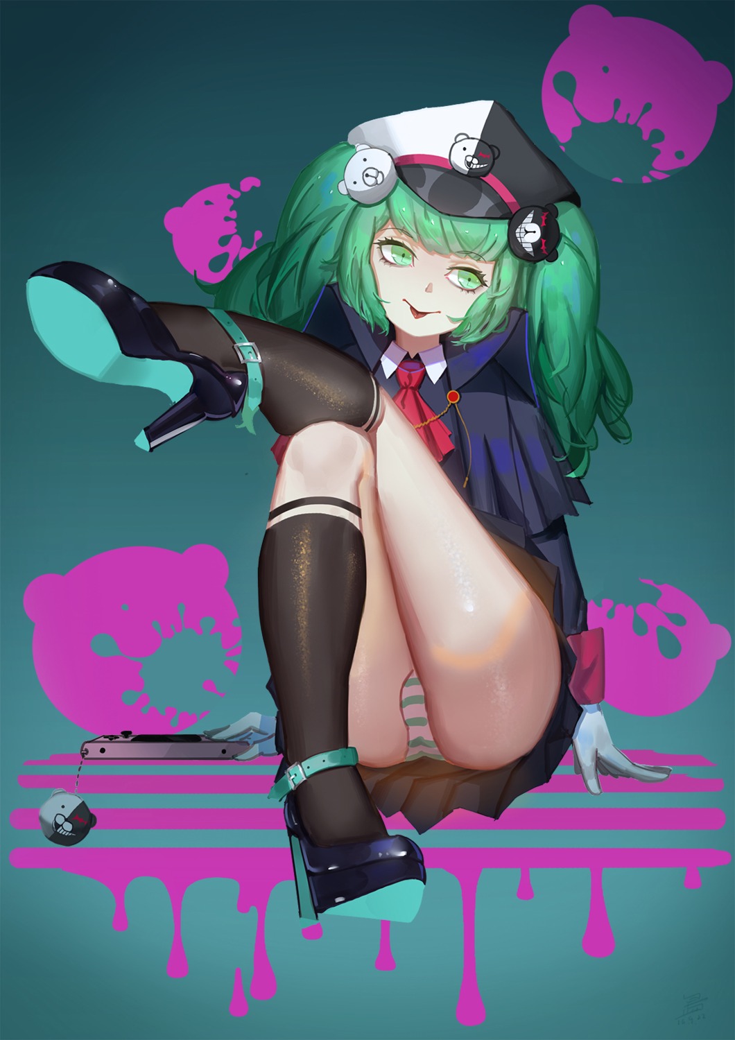 dangan-ronpa heels pantsu shimapan sk_tori touwa_monaka zettai_zetsubou_shoujo