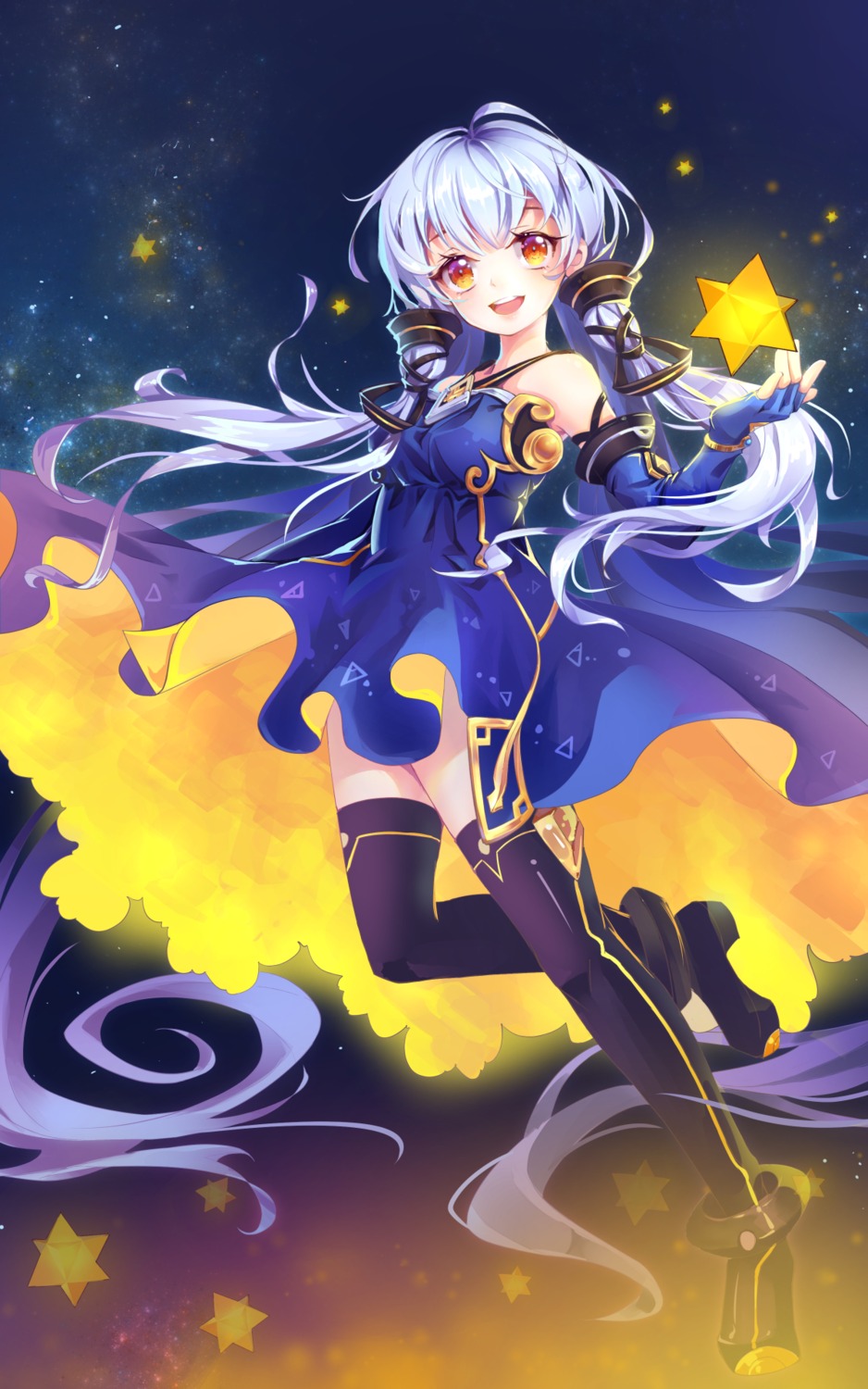 dress elliv stardust_(vocaloid) thighhighs vocaloid