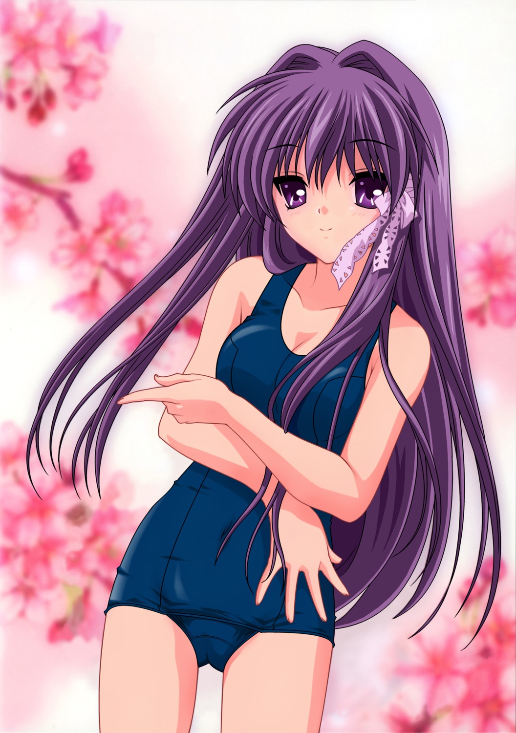 clannad fujibayashi_kyou school_swimsuit swimsuits