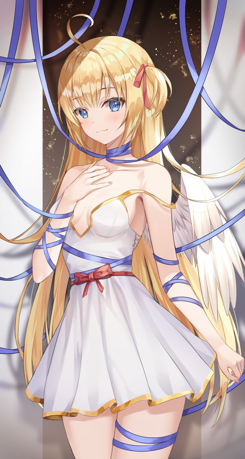 dress garter no_bra shuvi_(shuvi1125) wings