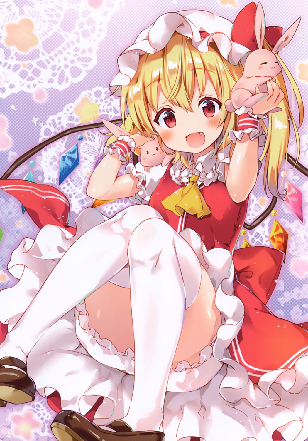 bloomers eterna flandre_scarlet riichu thighhighs touhou wings