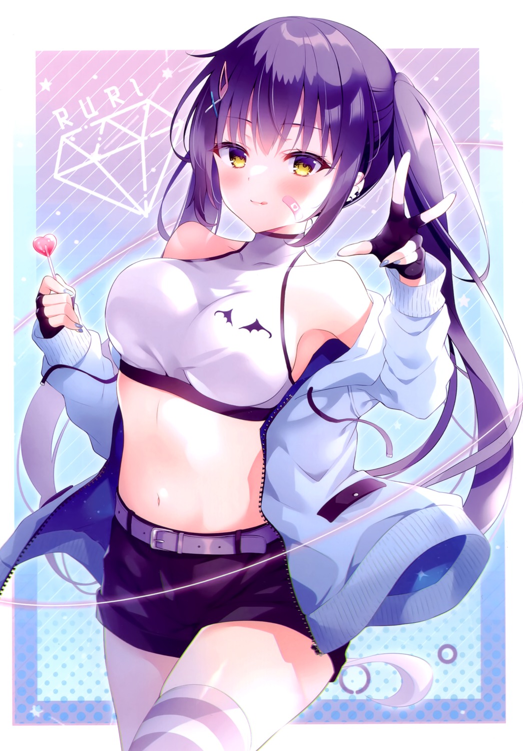 bandaid nanohana_kohina thighhighs