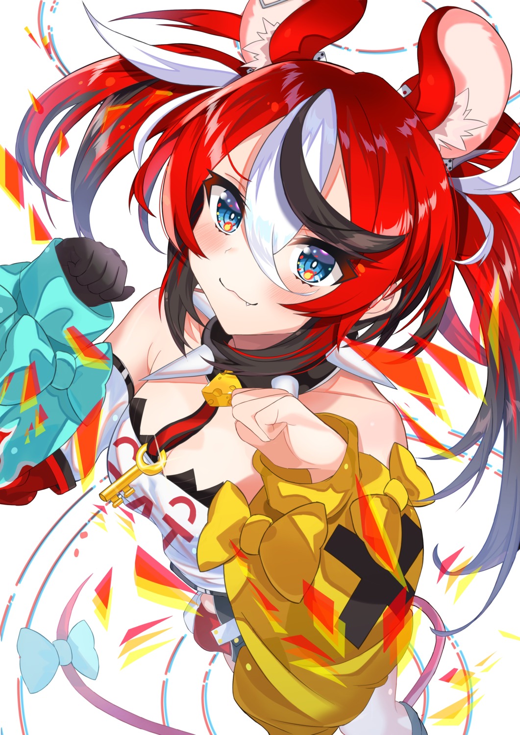 animal_ears falt hakos_baelz hololive hololive_english tail