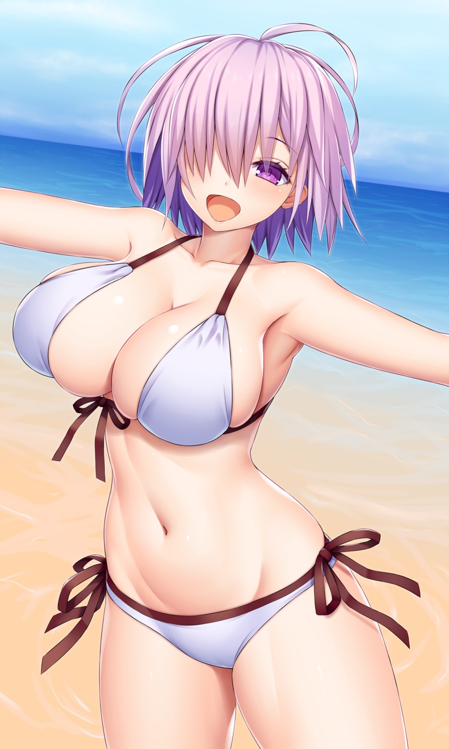 asamura_hiori bikini cameltoe fate/grand_order mash_kyrielight swimsuits