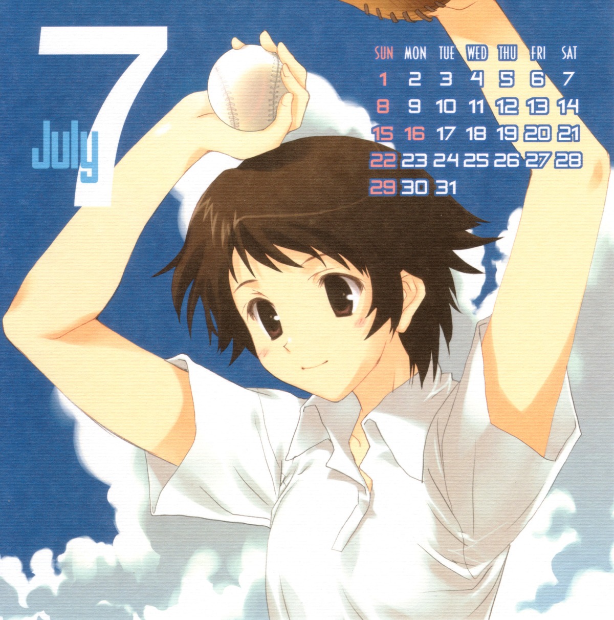 calendar konno_makoto mitsumi_misato toki_wo_kakeru_shoujo