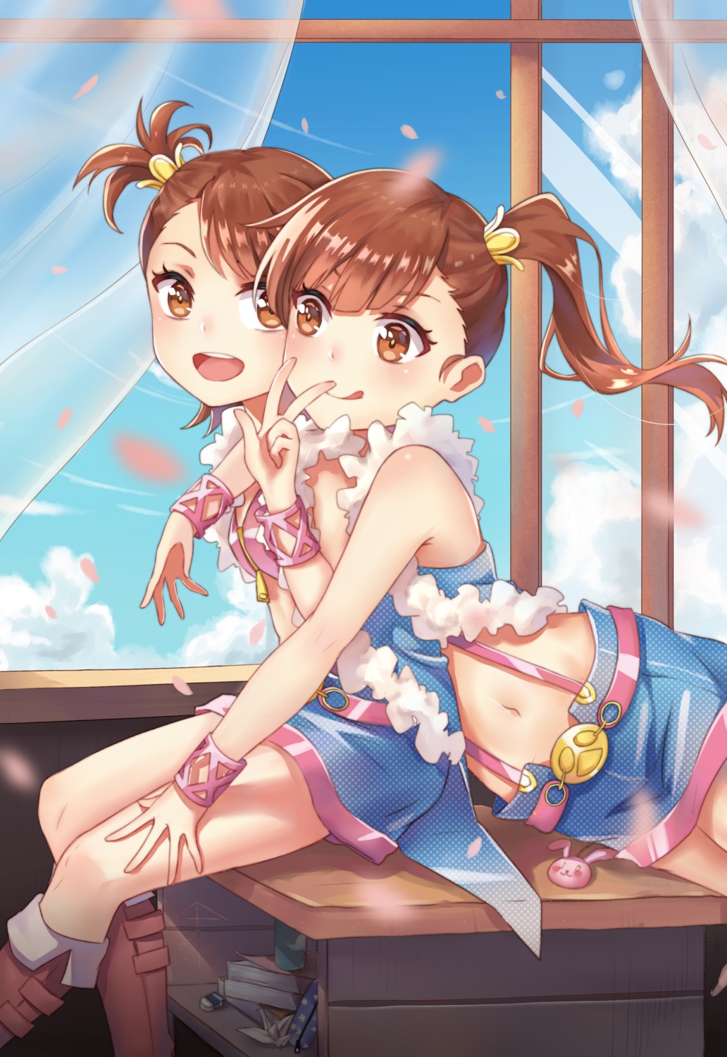 futami_ami futami_mami the_idolm@ster yuhuan