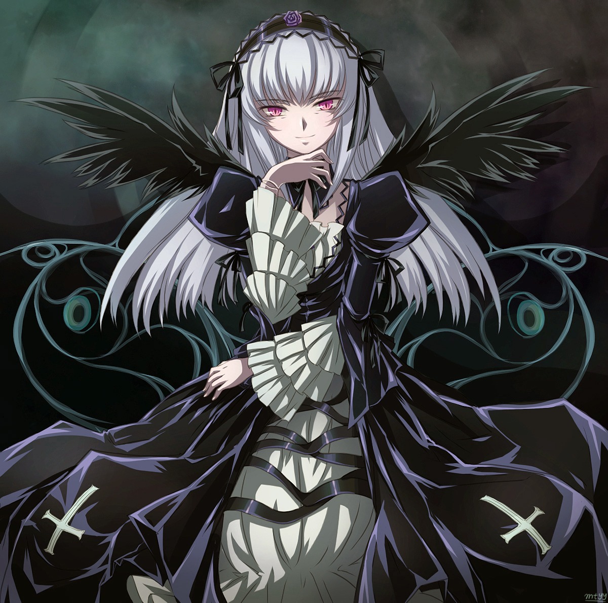 gothic_lolita lolita_fashion mtyy rozen_maiden suigintou wings