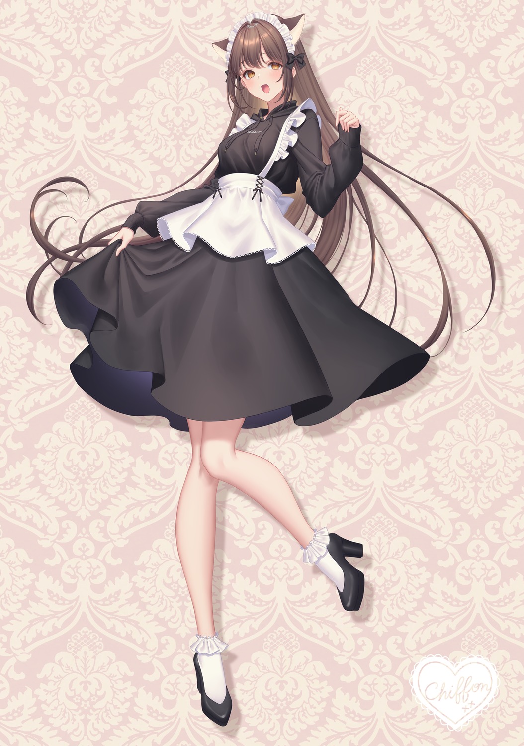 animal_ears heels maid sakura_shiho