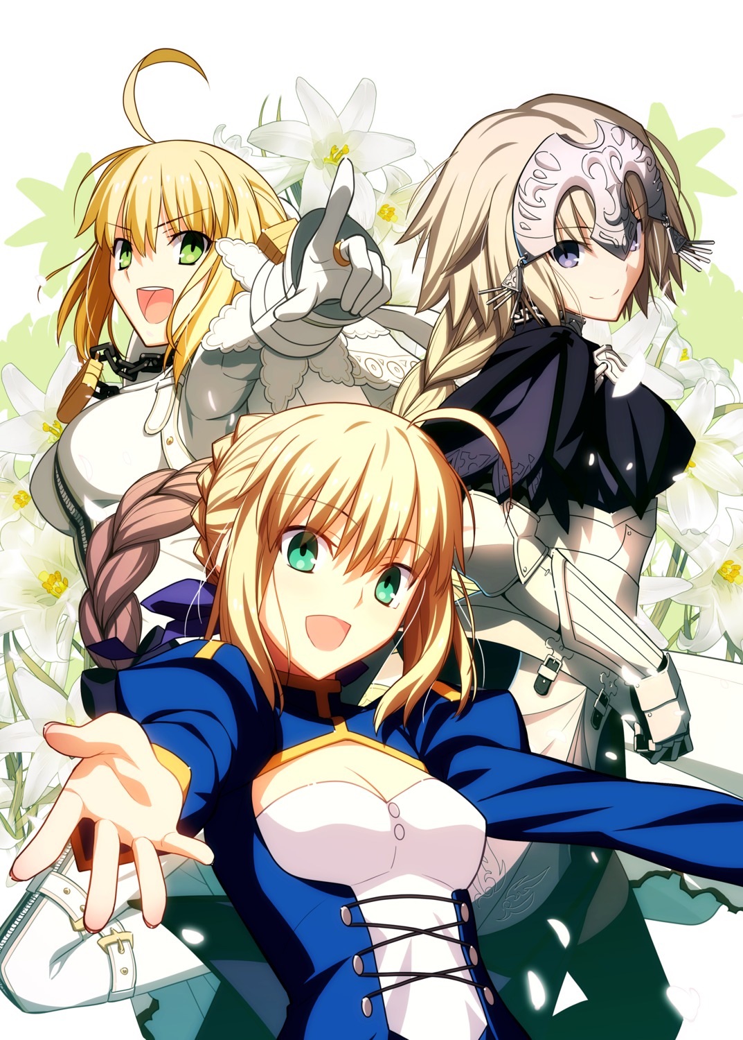 fate/apocrypha fate/extra fate/extra_ccc fate/stay_night jeanne_d'arc jeanne_d'arc_(fate) saber saber_bride saber_extra takeuchi_takashi type-moon