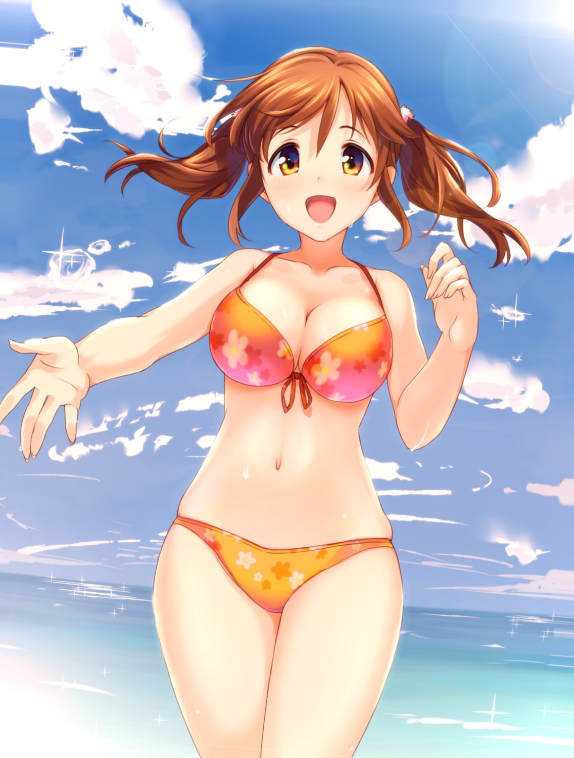 bikini cleavage natsuya swimsuits the_idolm@ster the_idolm@ster_cinderella_girls totoki_airi