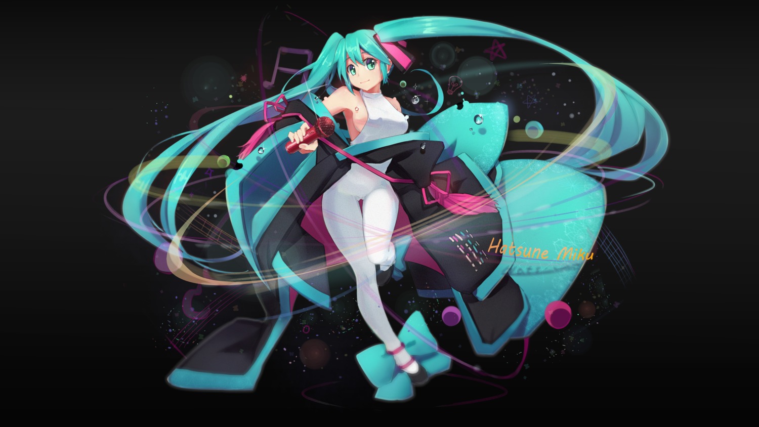 bodysuit cameltoe hatsune_miku no_bra vocaloid xiaoyu