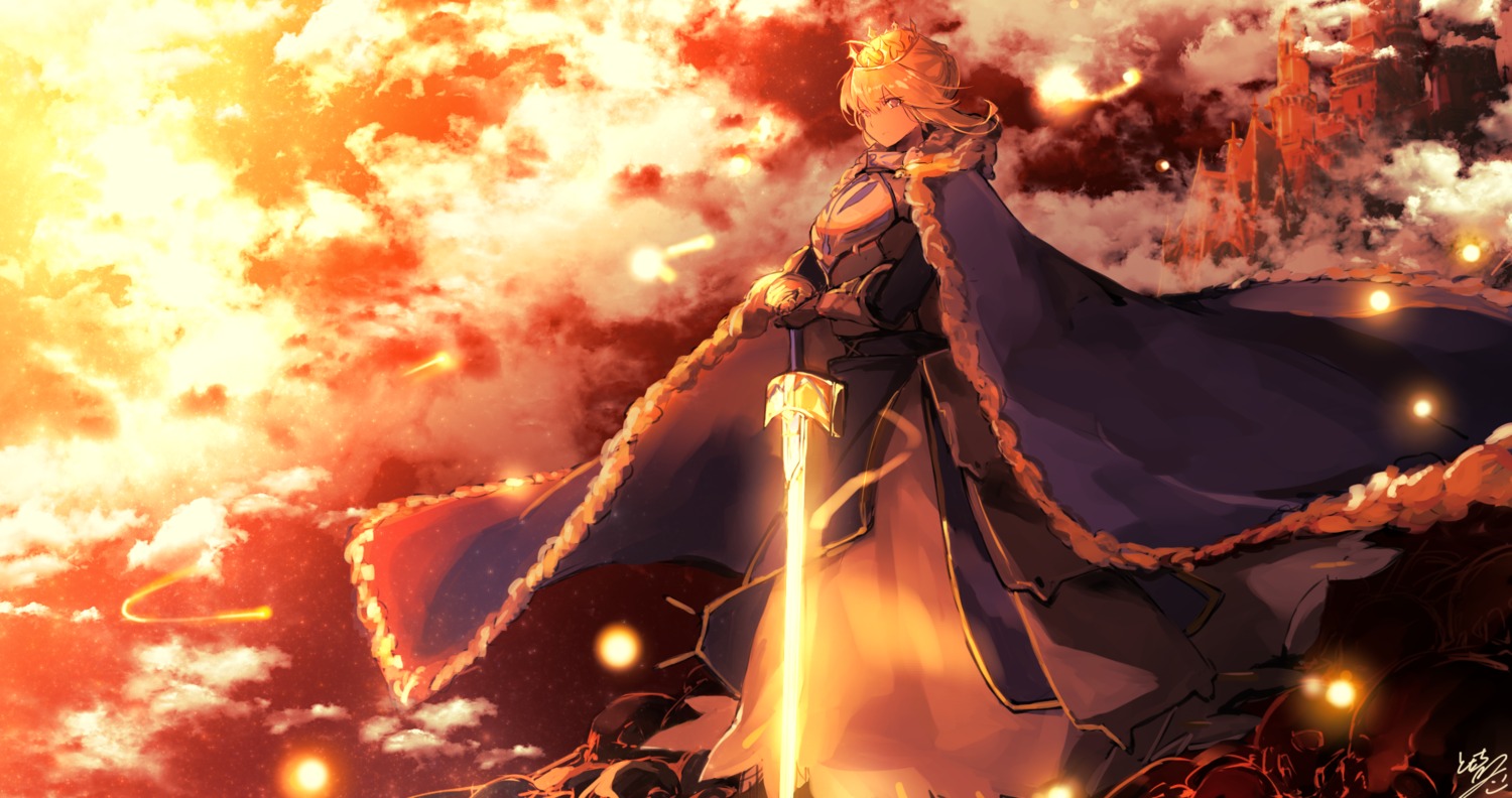 armor fate/stay_night saber sword tagme