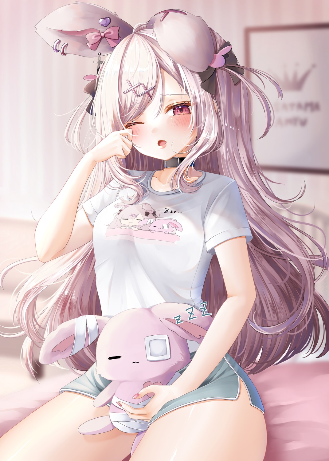 animal_ears bunny_ears indie_virtual_youtuber ohagetty usatama_amyu