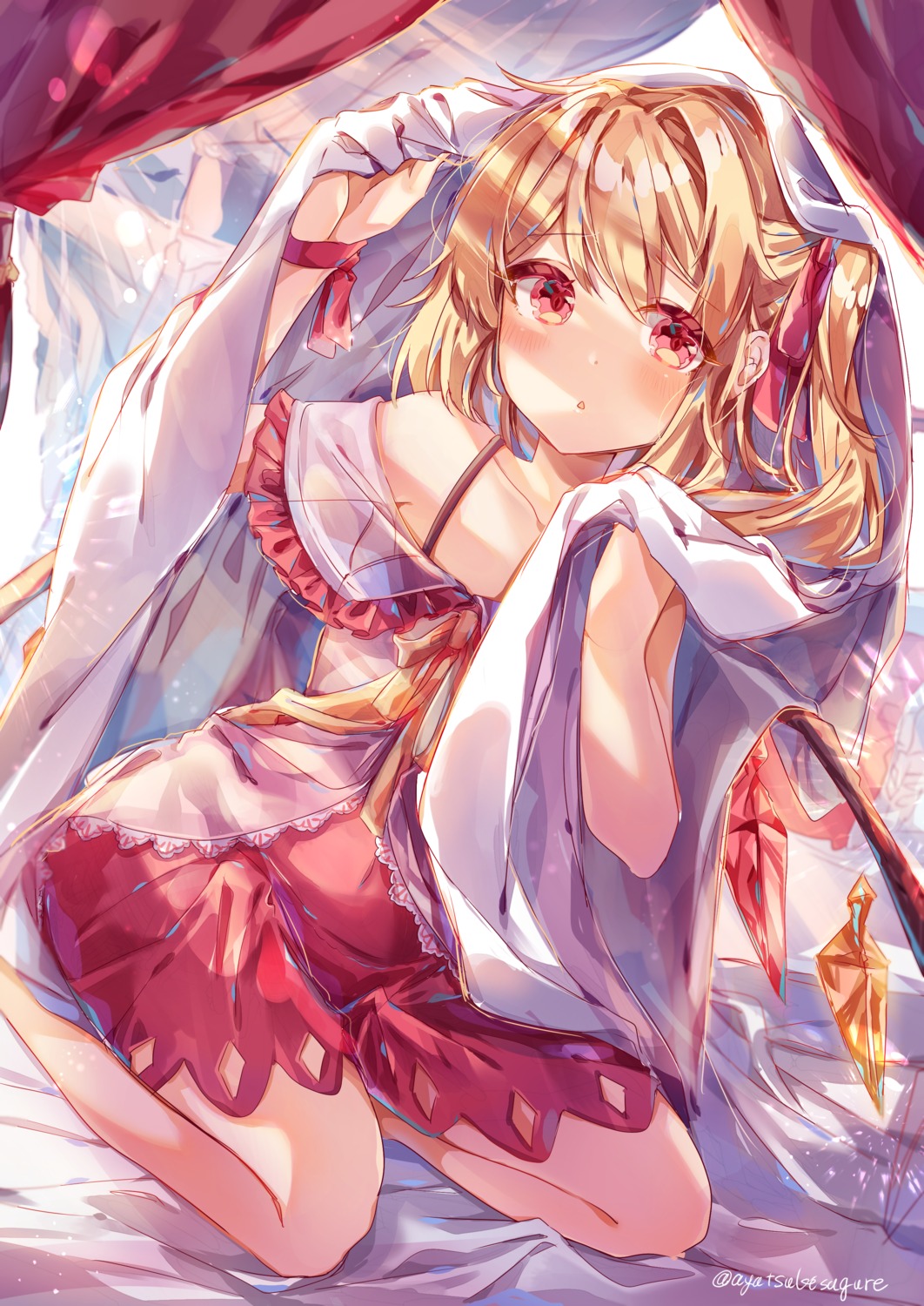 ayatsuki_sugure flandre_scarlet see_through touhou