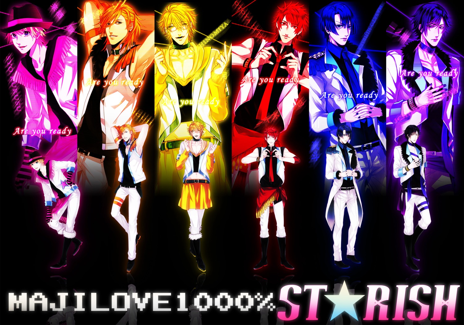 hijirikawa_masato ichinose_tokiya ittoki_otoya jinguuji_ren kurusu_shou kusarin_nonoshi male megane shinomiya_natsuki uta_no_prince_sama