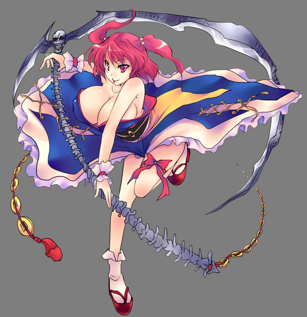 cleavage onozuka_komachi touhou transparent_png