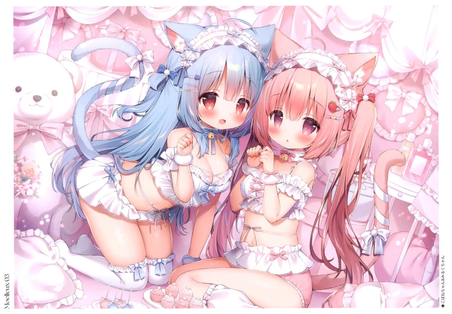 animal_ears mochi_peach momozu_komamochi nekomimi pantsu tail