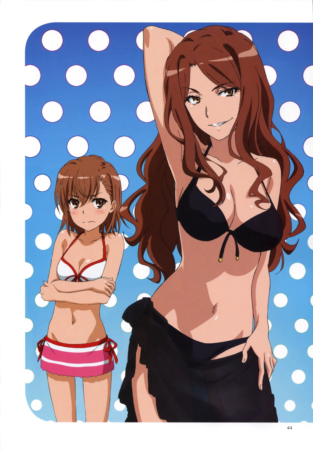bikini cleavage misaka_mikoto mugino_shizuri swimsuits to_aru_kagaku_no_railgun to_aru_kagaku_no_railgun_s to_aru_majutsu_no_index