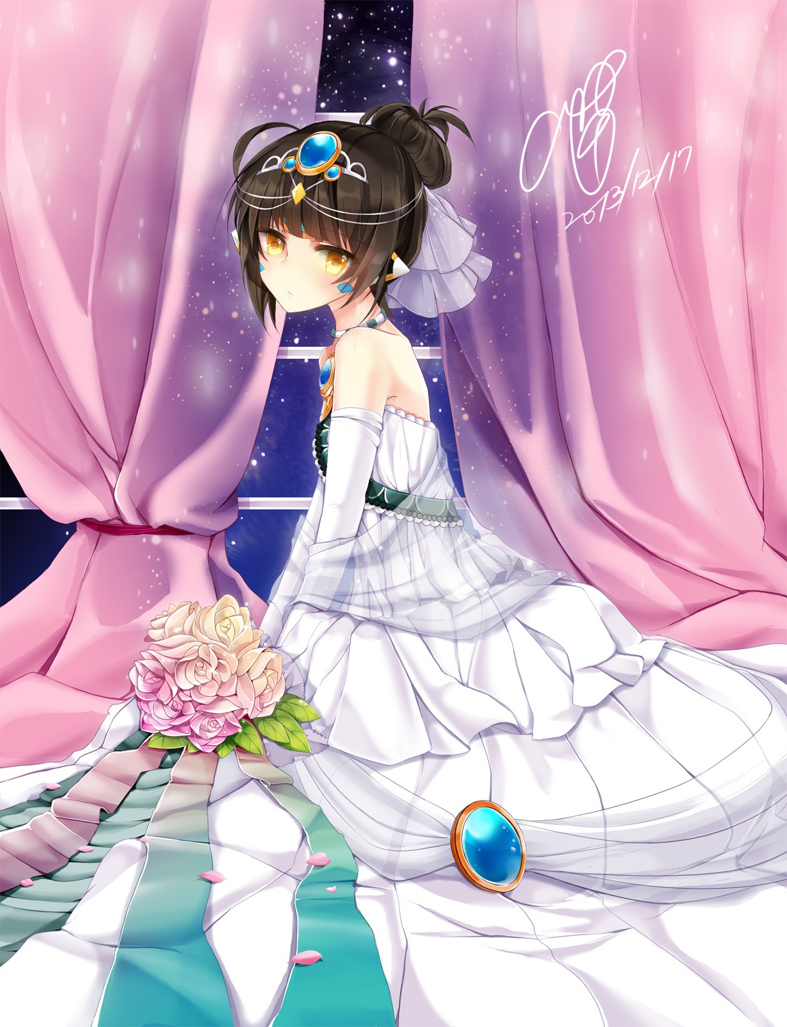 autographed dress elsword eve_(elsword) oao wedding_dress