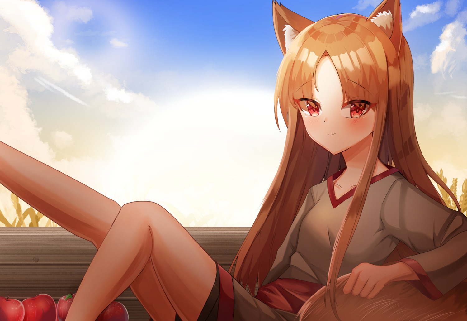 animal_ears holo shl_(shiru) spice_and_wolf tail