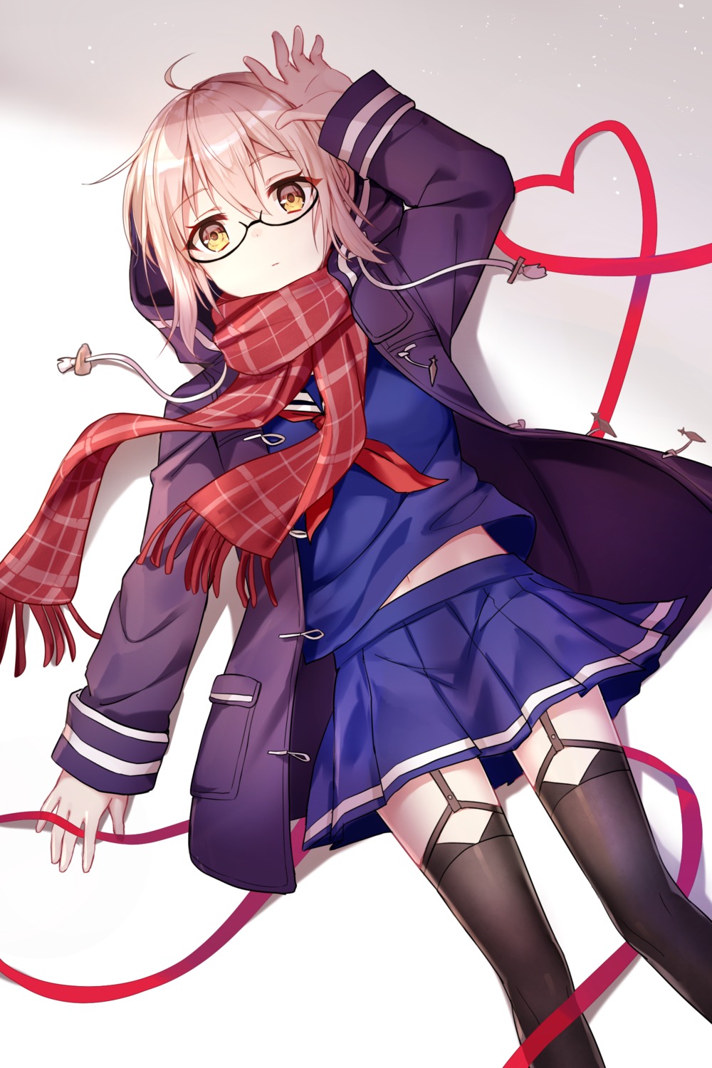 fate/grand_order heroine_x_alter megane sada_(sadahalu) seifuku stockings thighhighs