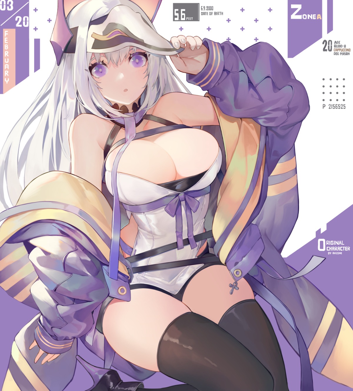 akizone animal_ears heels no_bra thighhighs