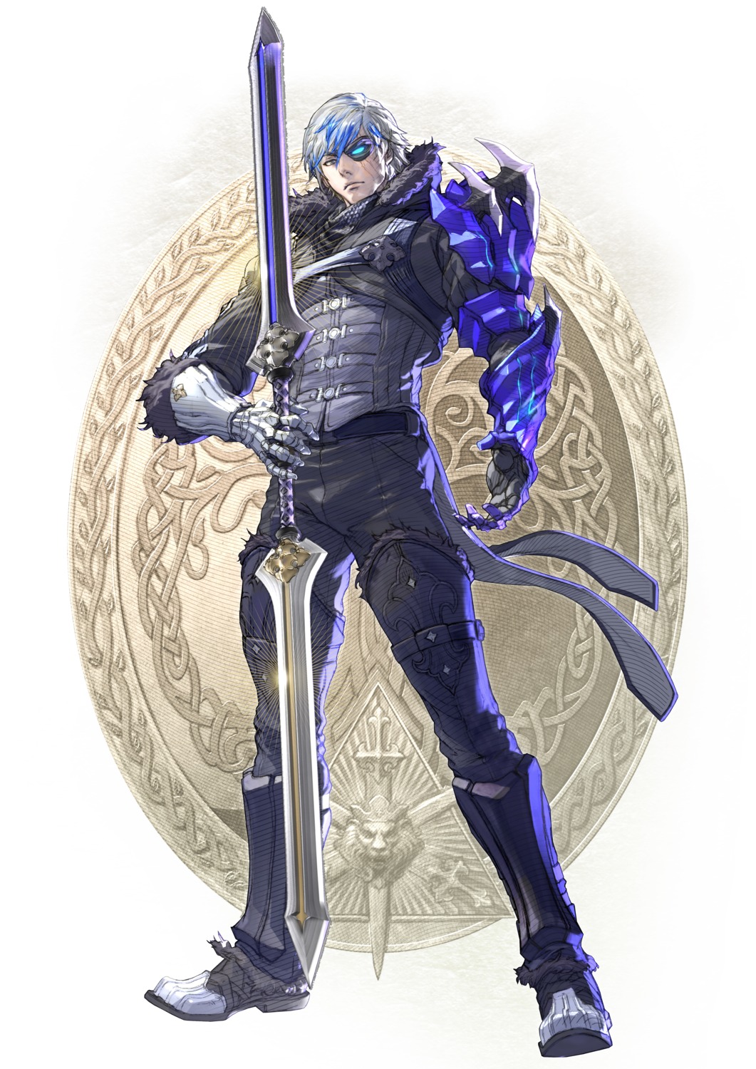 armor gr0h kawano_takuji male namco soul_calibur soul_calibur_vi sword weapon