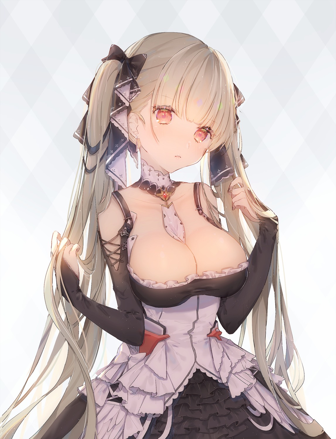 azur_lane formidable_(azur_lane) gothic_lolita lolita_fashion no_bra shiromi