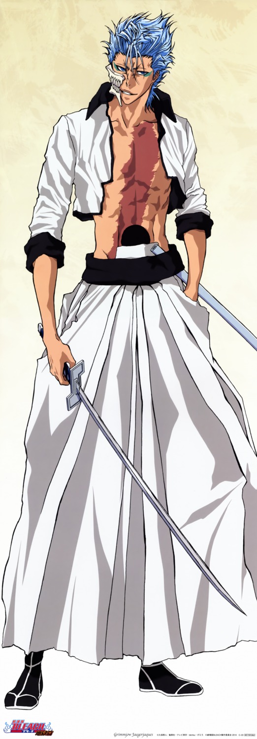 bleach grimmjow_jeagerjaques male stick_poster sword