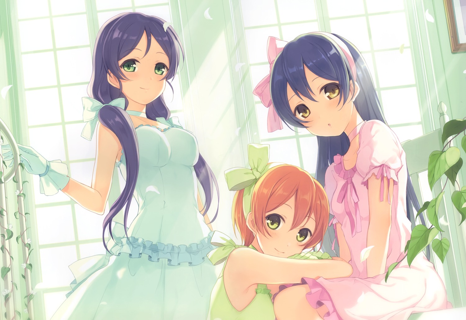 6u dress eternal_land hoshizora_rin love_live! sonoda_umi toujou_nozomi