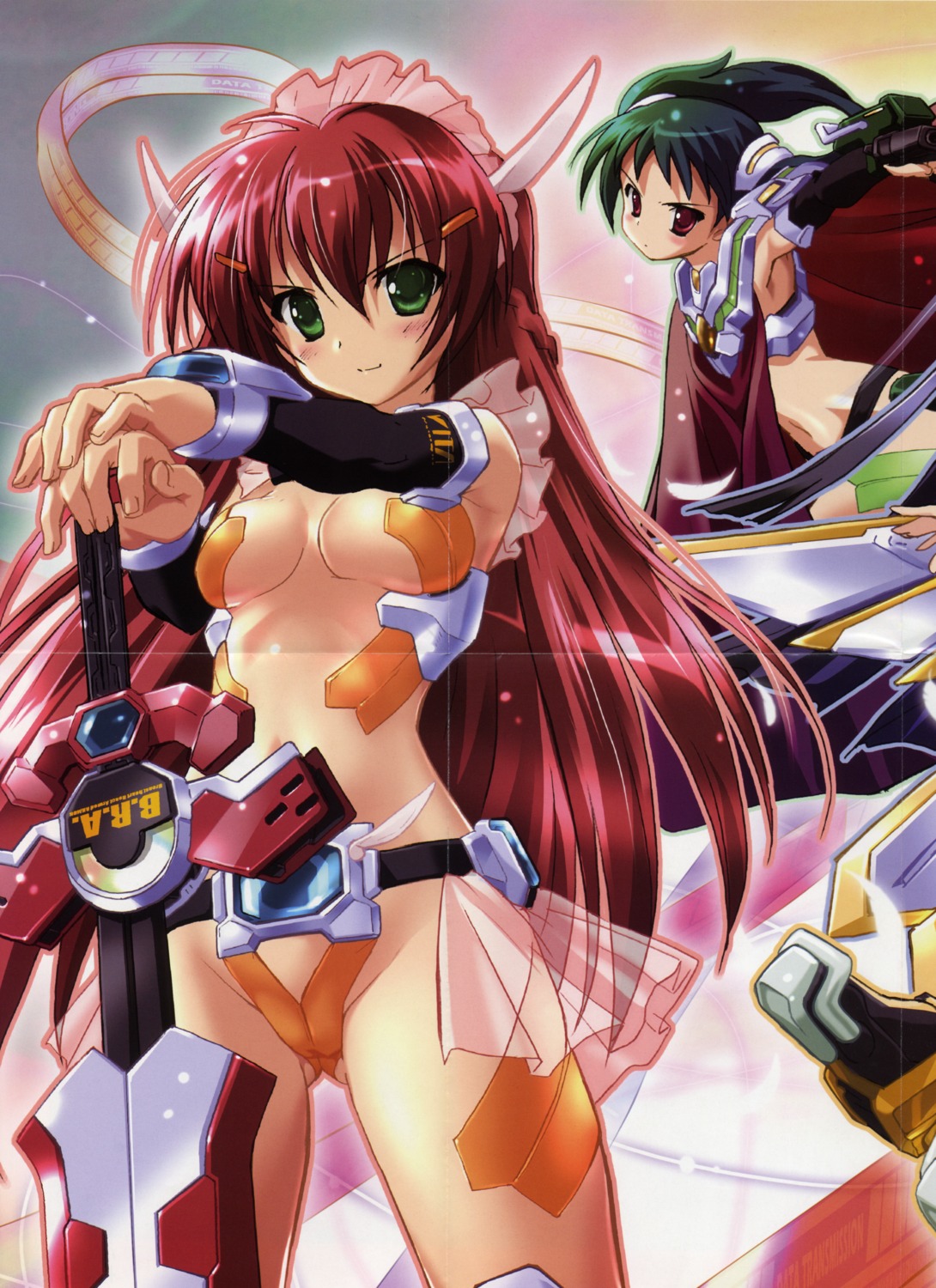 amane_mao bikini_armor cleavage crease komatsu_e-ji sword takasu_akiho thighhighs underboob vita_sexualis